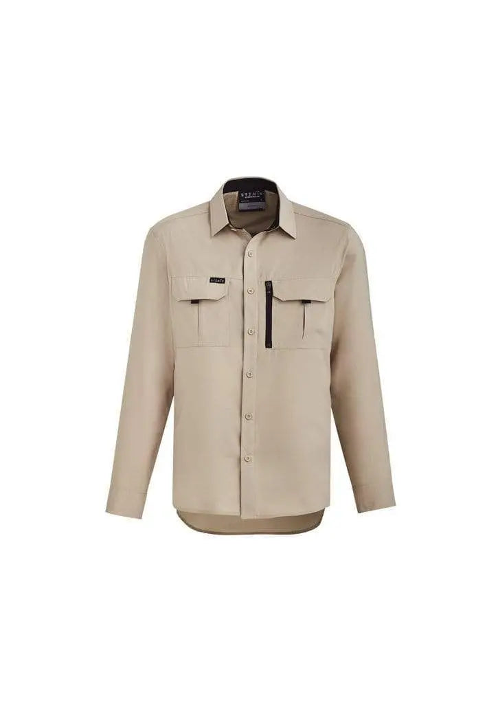 SYZMIK mens outdoor l/s shirt zw460 Metro Workwear.